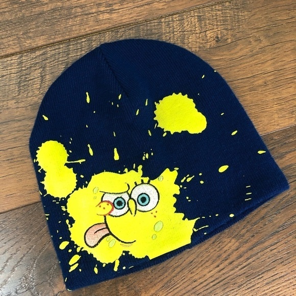 2 Nickelodeon SpongeBob Hats - Youth Size 4-16 - Picture 4 of 10